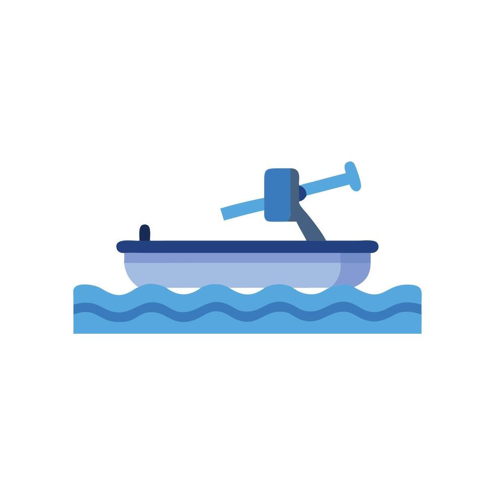 Dynamic Water Rowing Machine Illustration vector