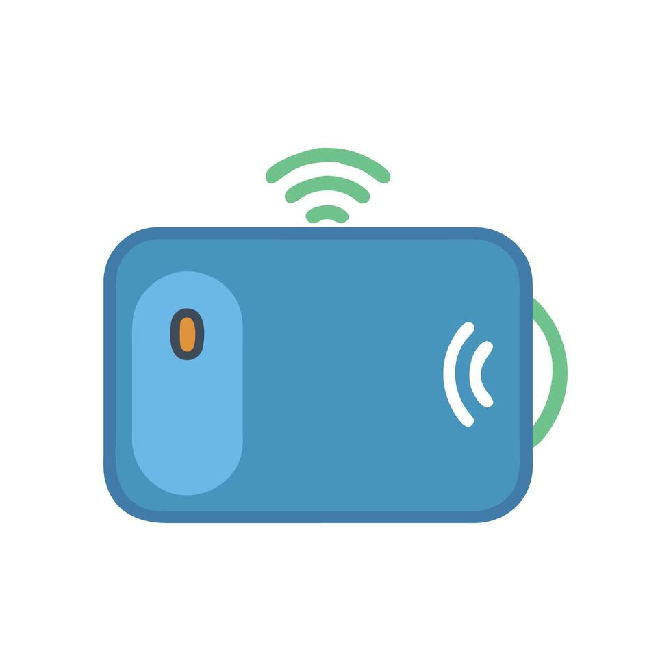 Trendy Wireless Charging Mouse Pad Design vector
