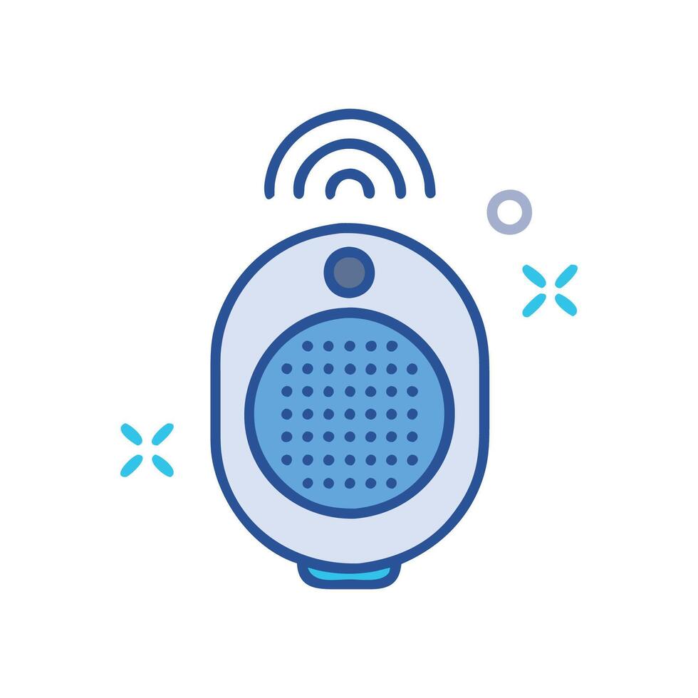 Creative Bluetooth Shower Speaker Illustration vector