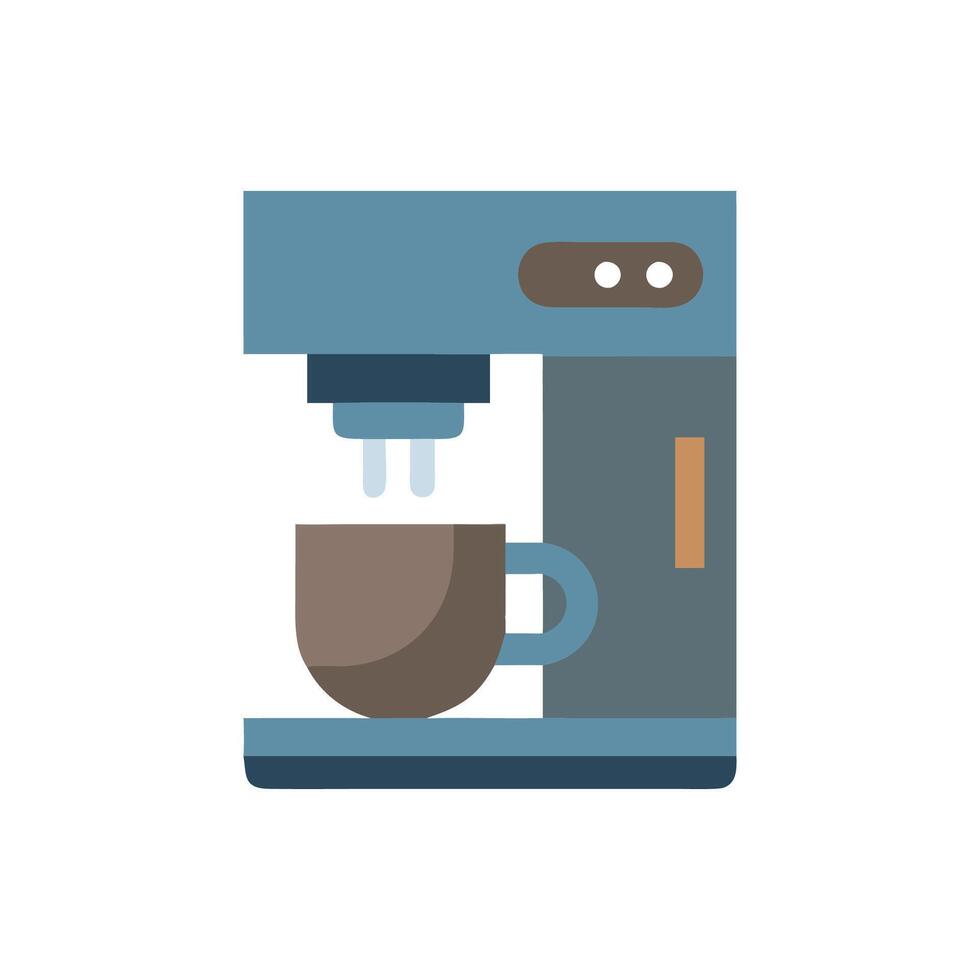 Dynamic Coffee Machine Illustration vector