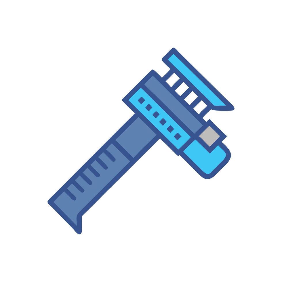 Versatile Digital Caliper Icon for Engineers vector