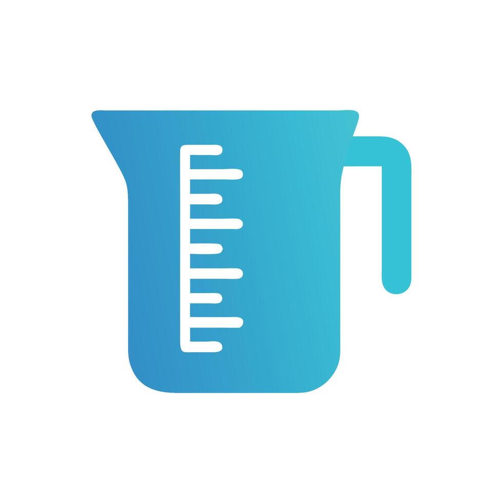 Measuring Cup Icon for Kitchen Applications vector