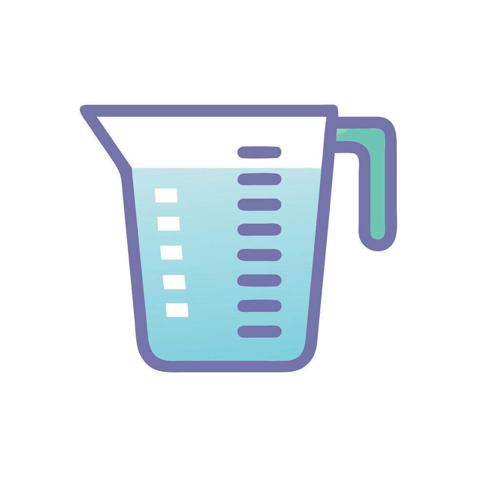 Versatile Digital Measuring Cup Graphic vector