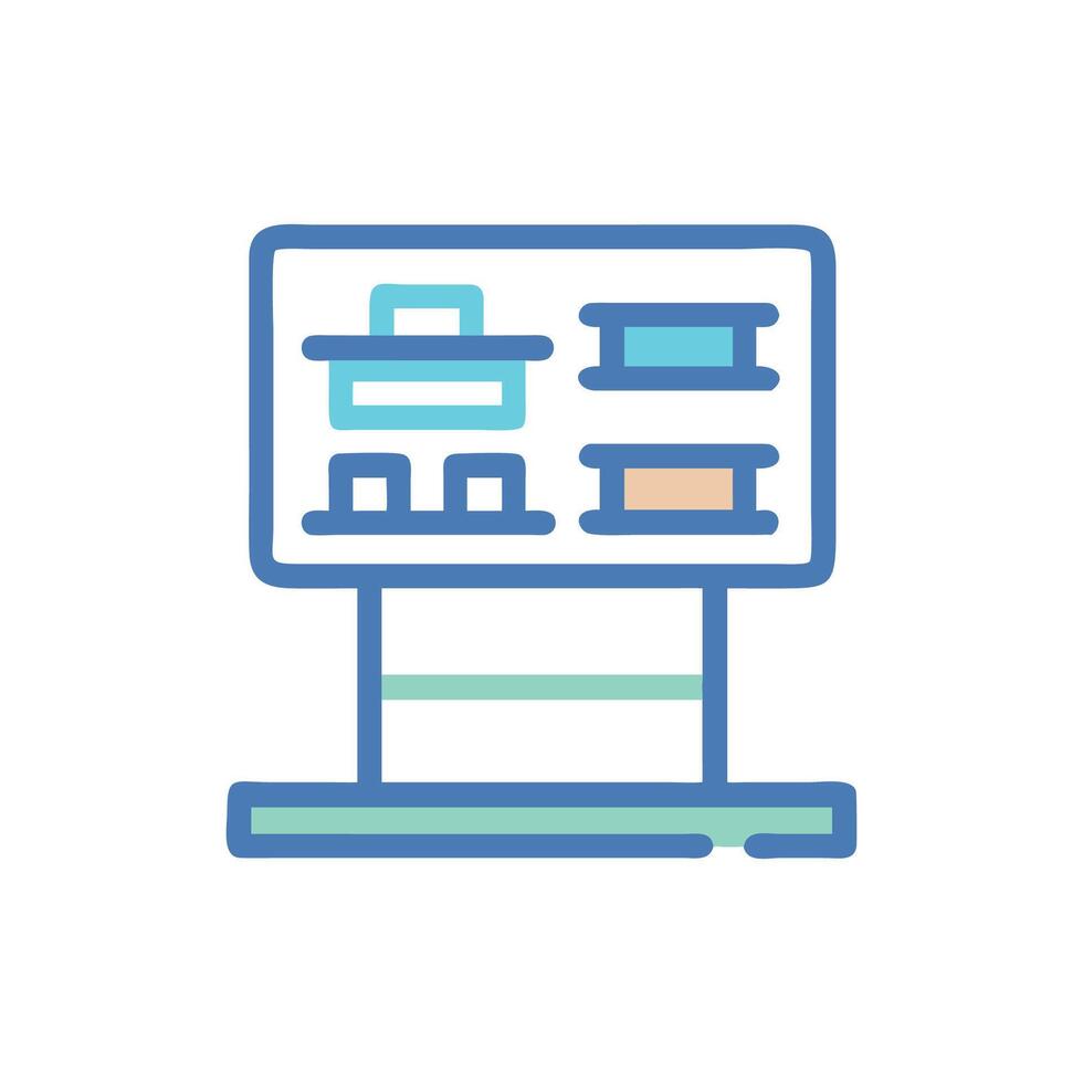 Digital Shelf Display Icon for Retail vector