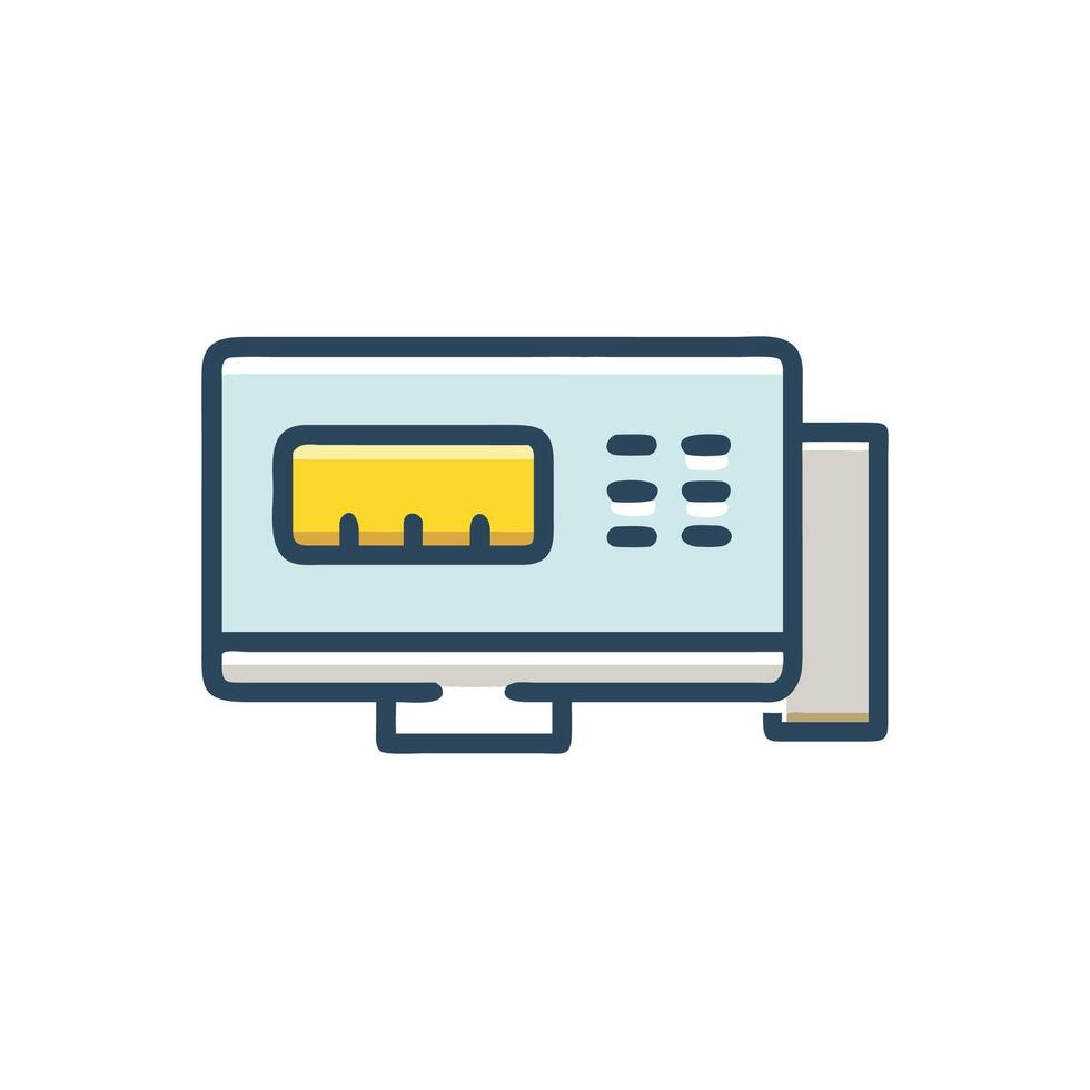 Functional Display Adapter Design vector