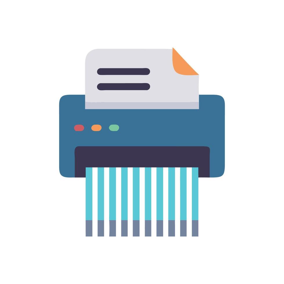 Innovative Electric Document Shredder Concept vector