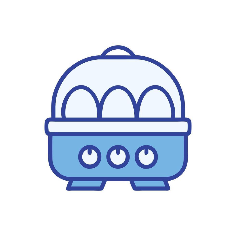 Convenient Electric Egg Cooker Design vector