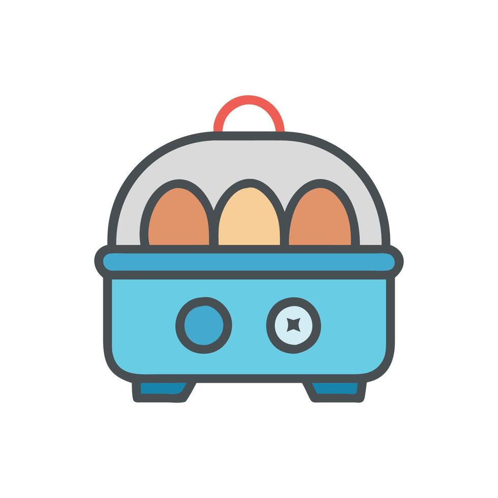 Dynamic Electric Egg Cooker Illustration vector