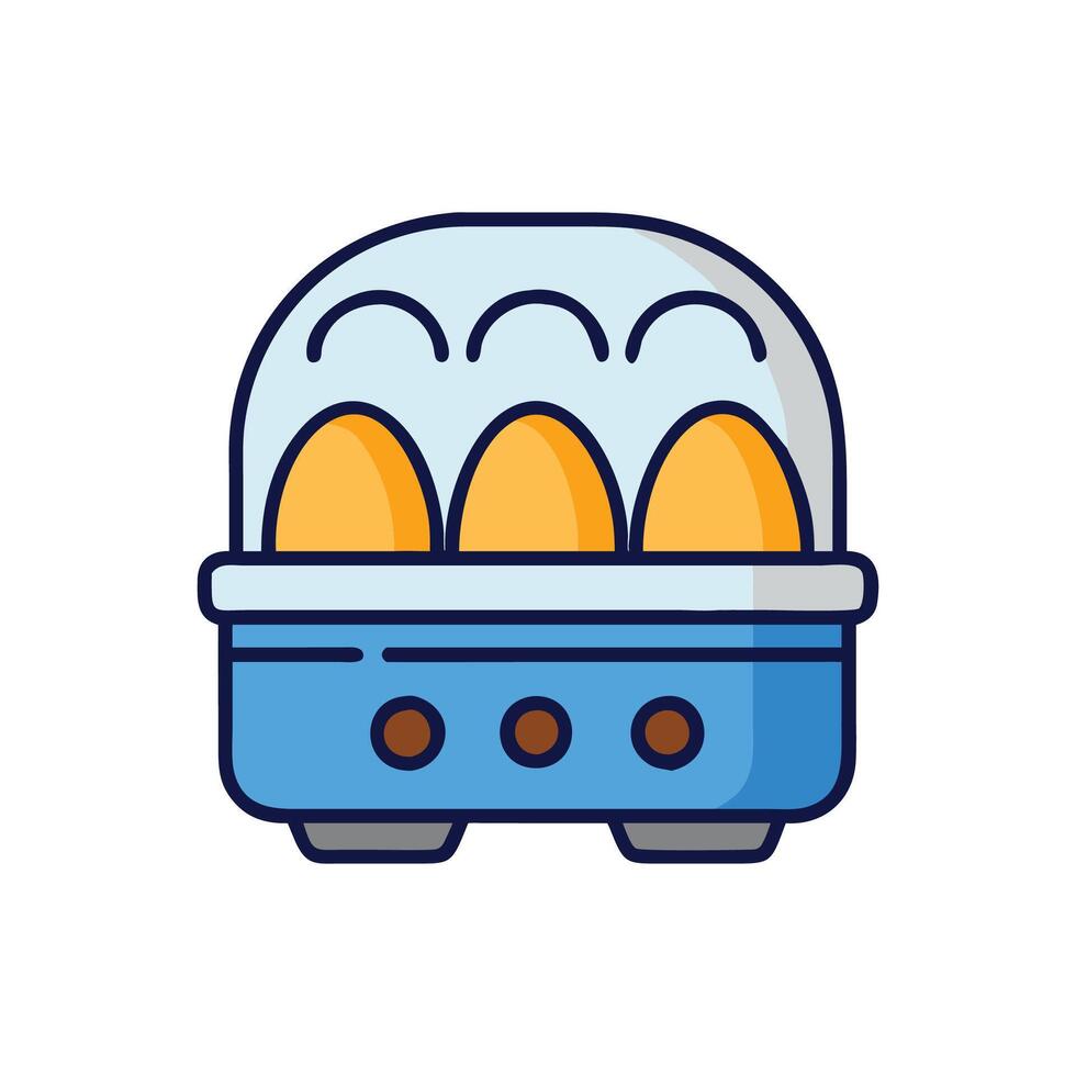 Electric Egg Cooker Icon for Kitchen Use vector