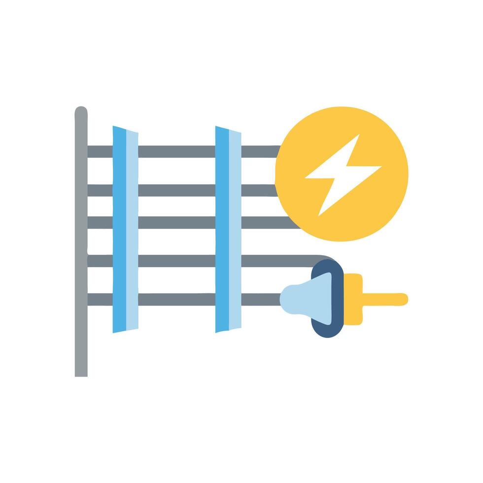 Dynamic Electric Fencing Illustration vector