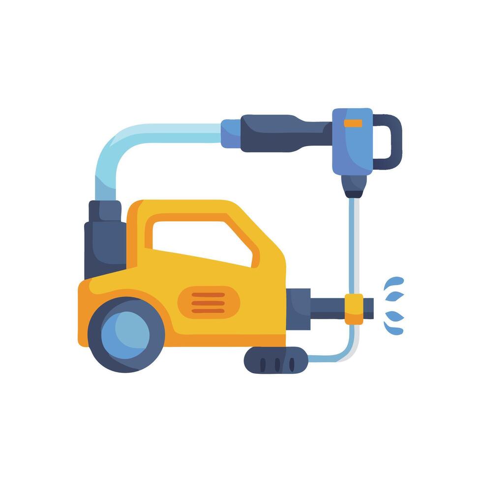 Dynamic Electric Pressure Washer Illustration vector