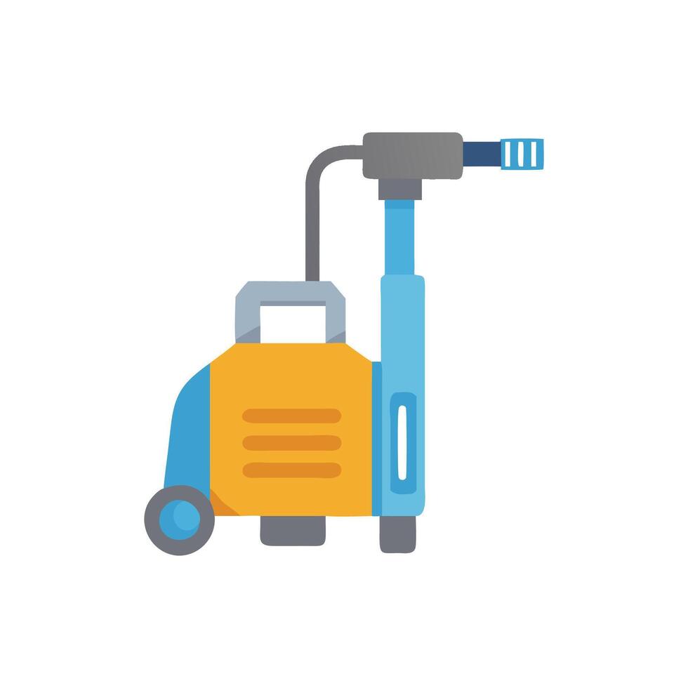 Electric Pressure Washer Icon for Cleaning. vector
