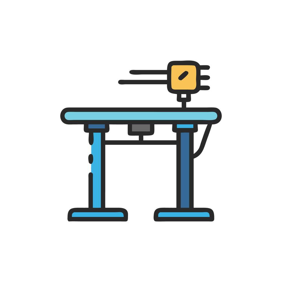 Versatile Electric SitStand Desk Design vector