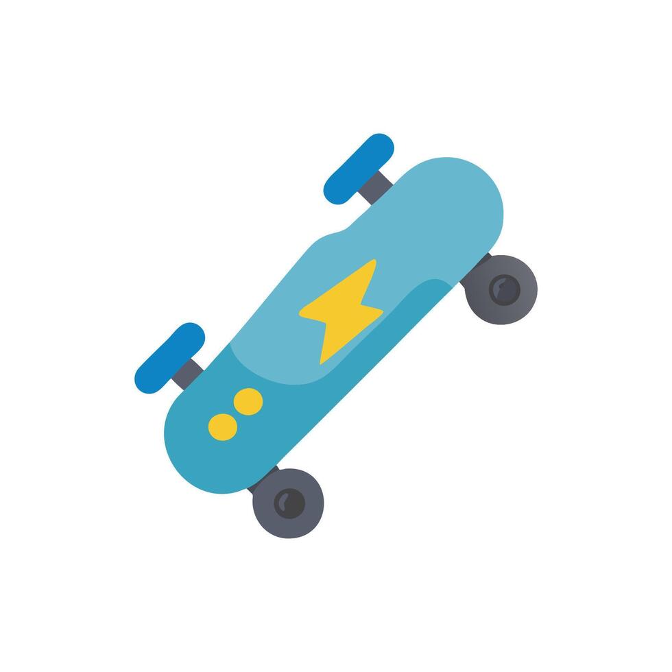 Functional Electric Skateboard Graphic vector