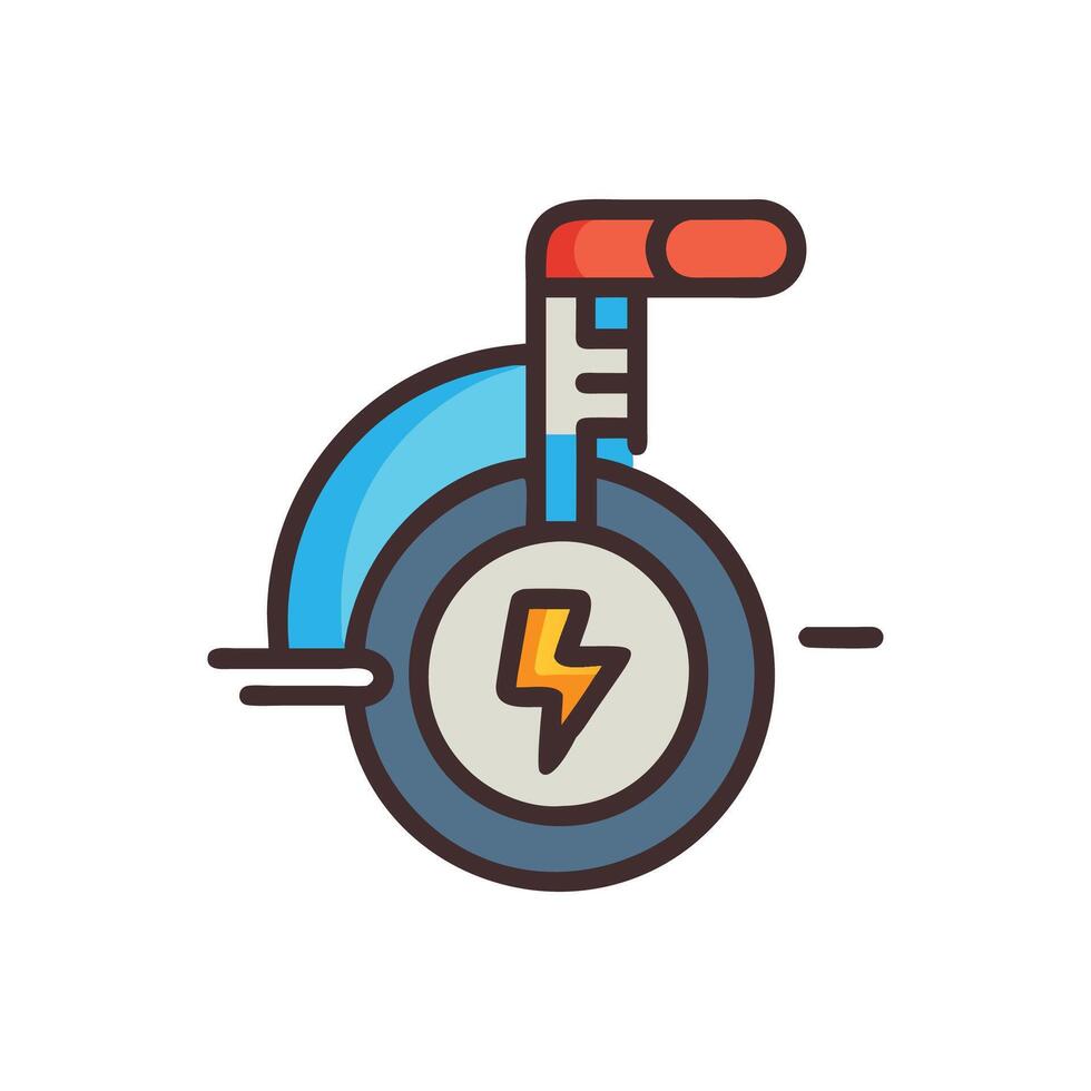 Innovative Electric Unicycle Concept vector