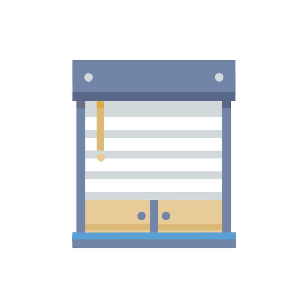 Smart Electric Window Shades Design vector