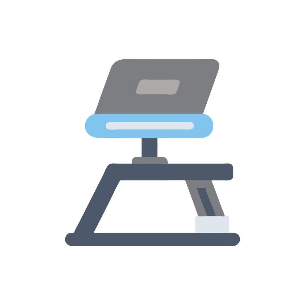 Comfortable Ergonomic Laptop Stand Design vector