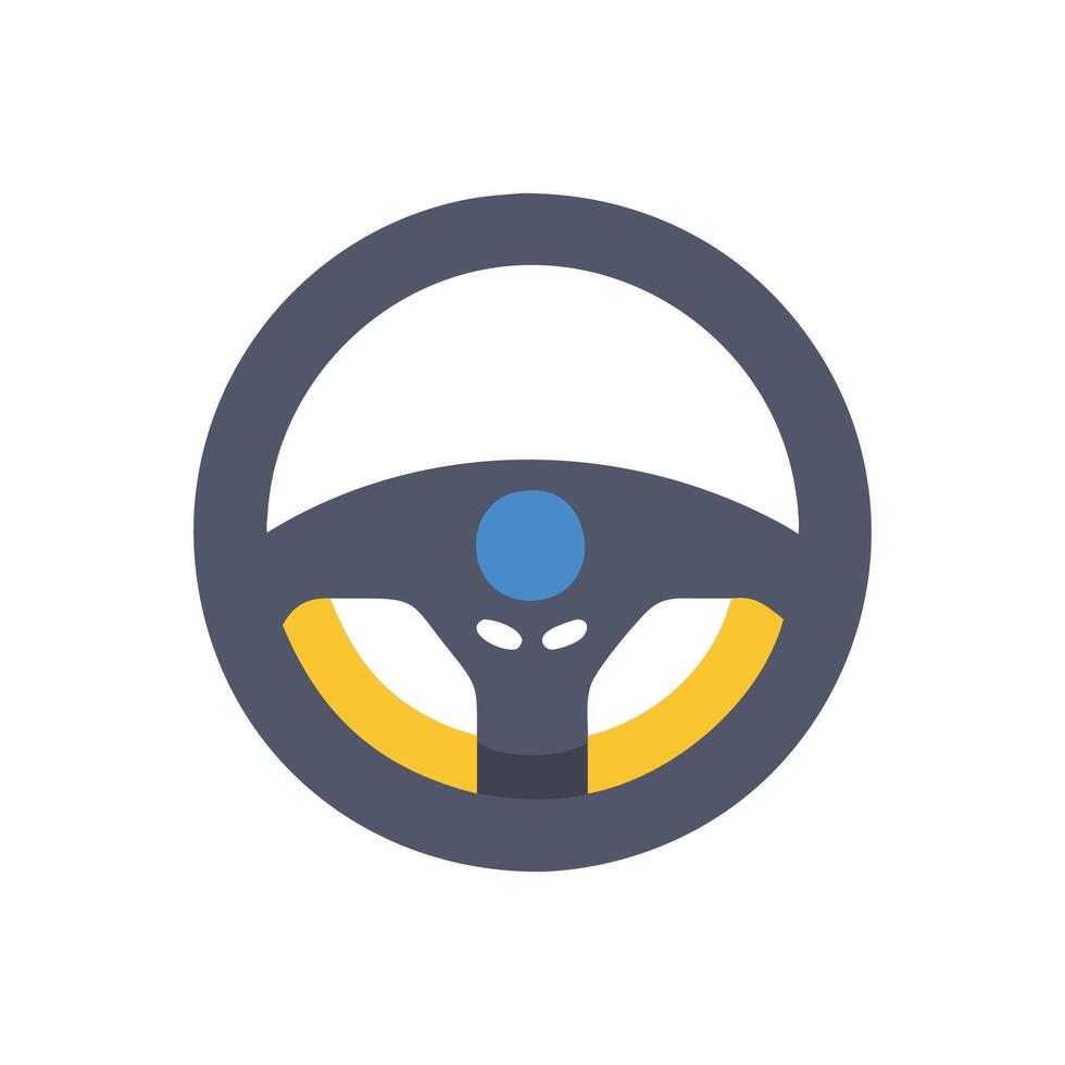 Dynamic Gaming Steering Wheel Design vector