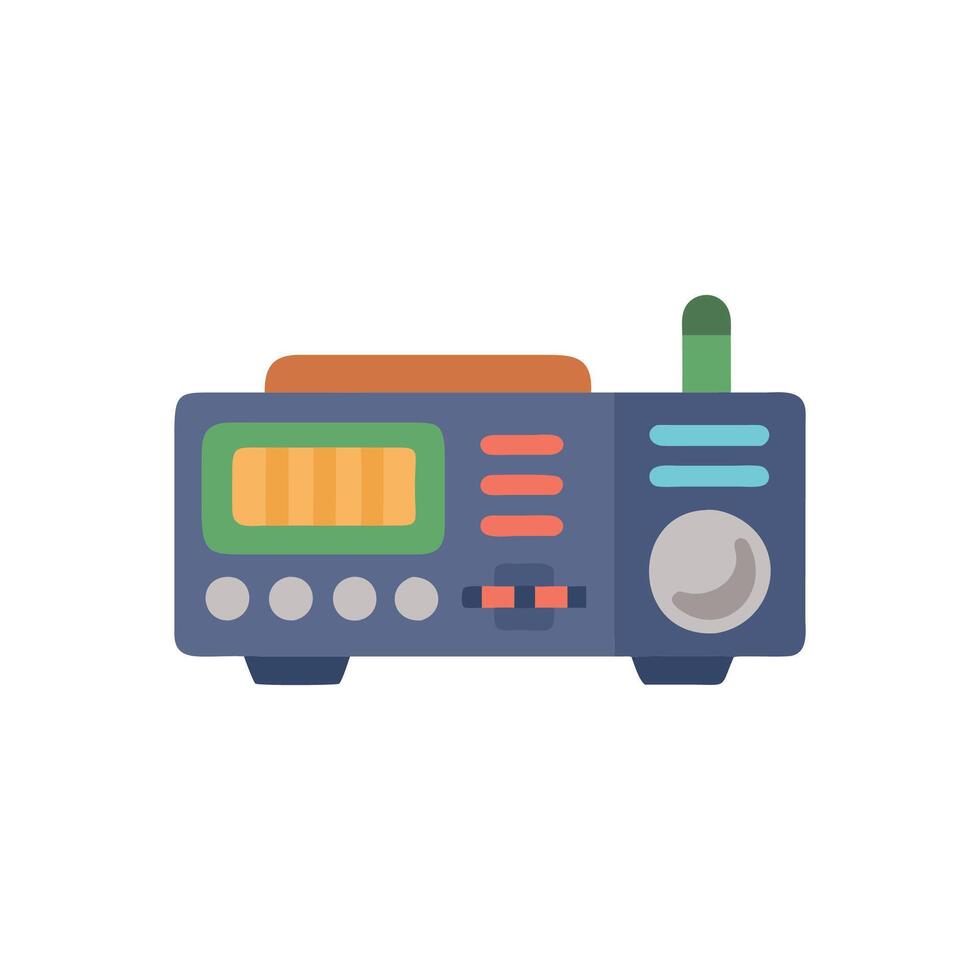 Dynamic Ham Radio Illustration vector