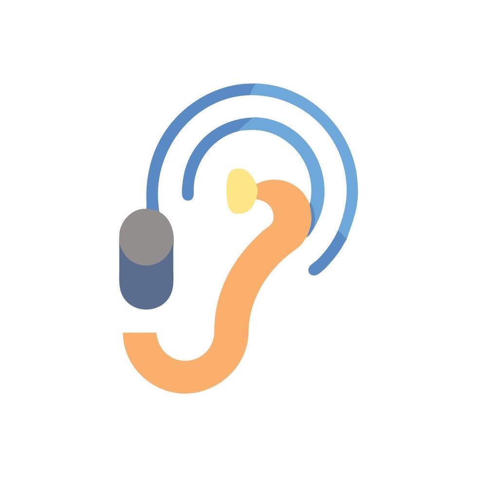 Dynamic Hearing Aid Illustration vector