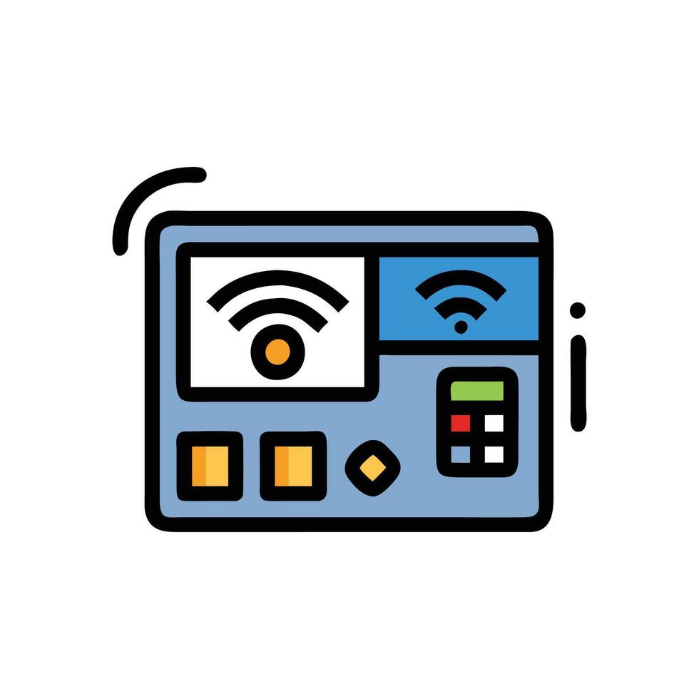 Innovative Home Automation Panel Concept vector