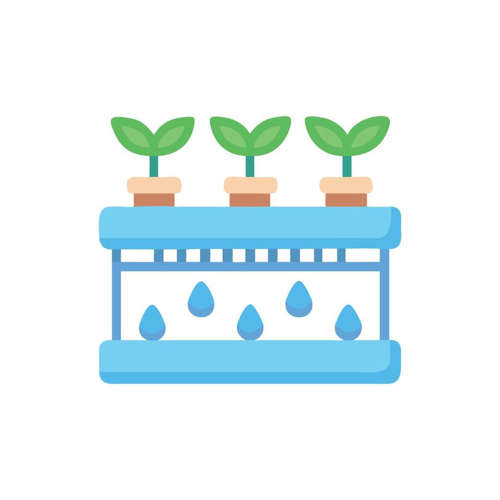 Innovative Hydroponic System Design vector