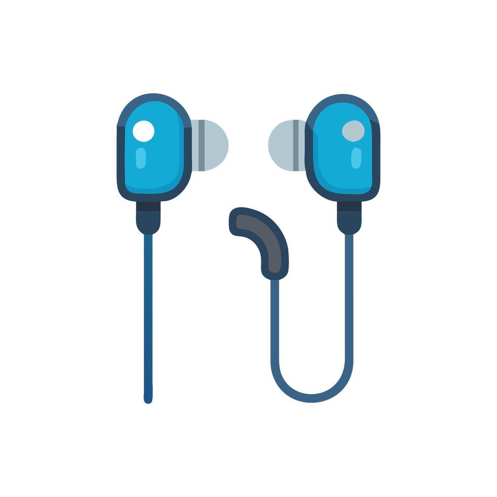 Modern InEar Monitors Icon for Audio vector