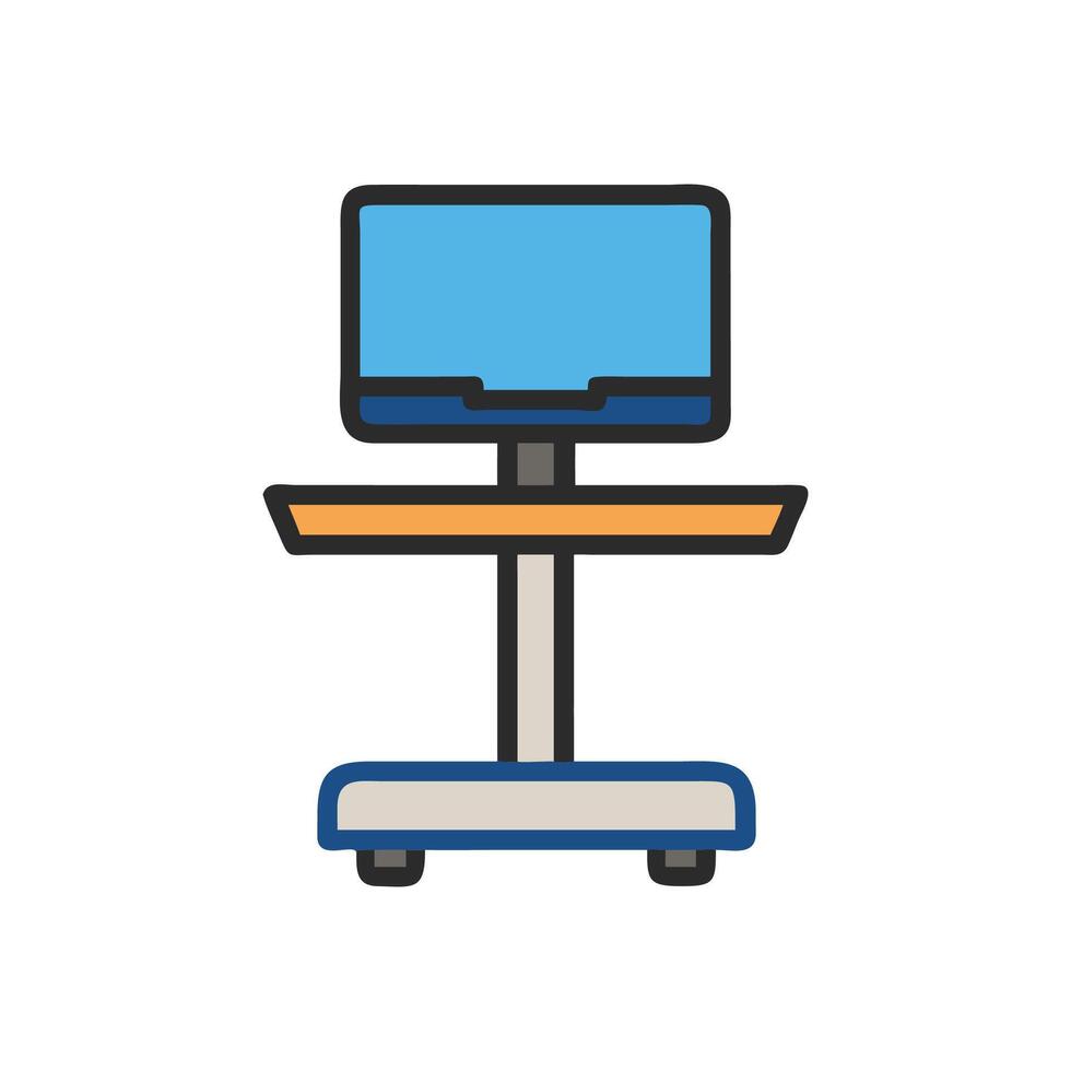 Dynamic Laptop Stand Illustration vector