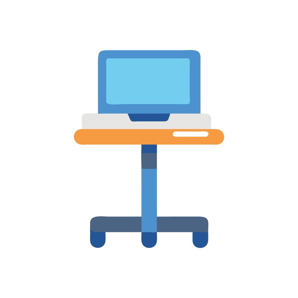 Creative Laptop Stand Graphic vector