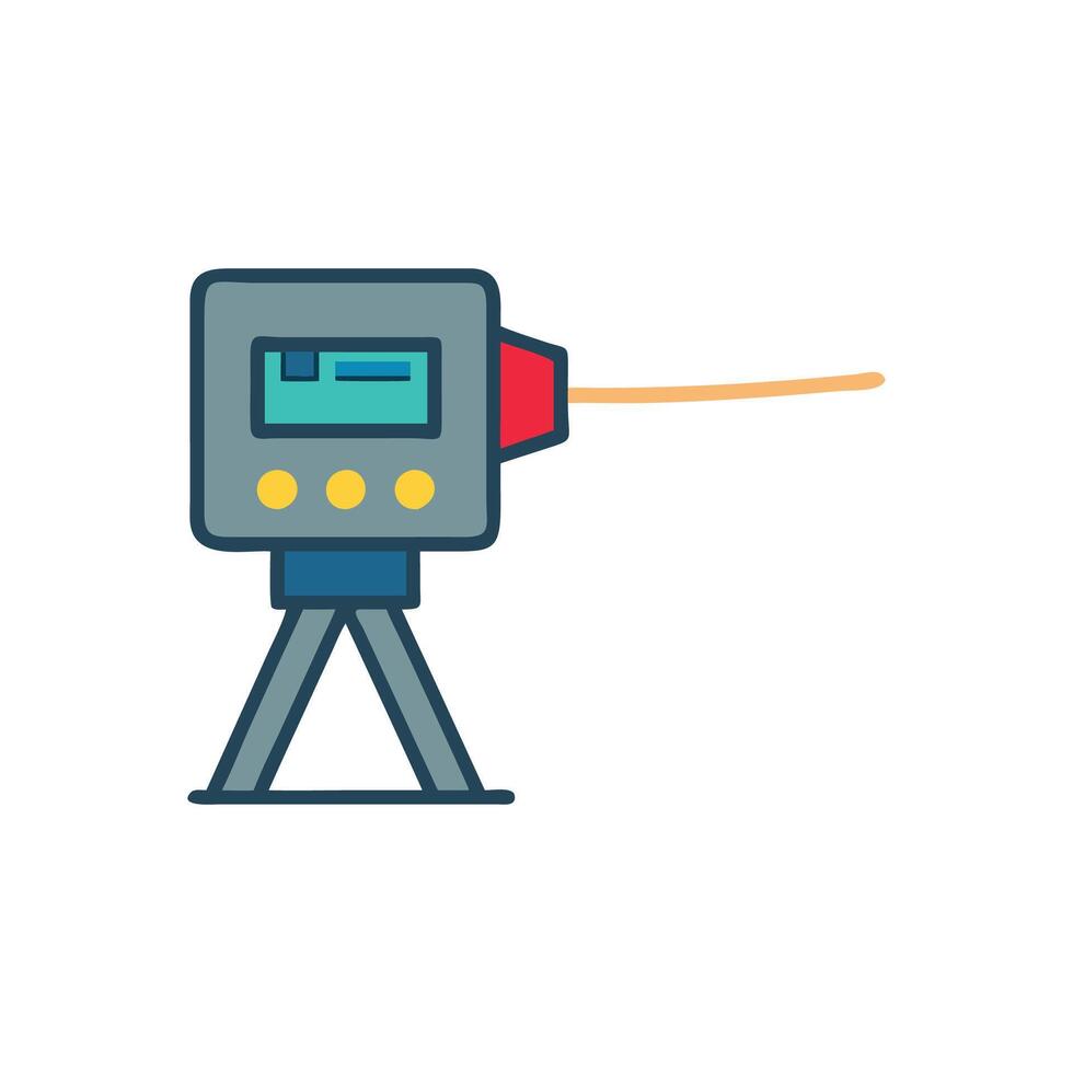 Precise Laser Measurement Tool Design vector