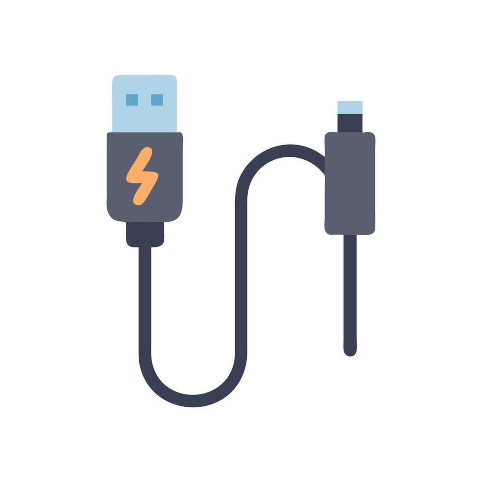 Creative Lightning Cable Graphic vector