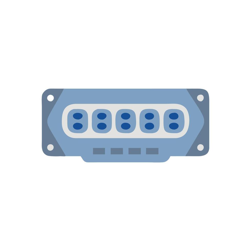 Innovative Multiport Adapter Concept vector
