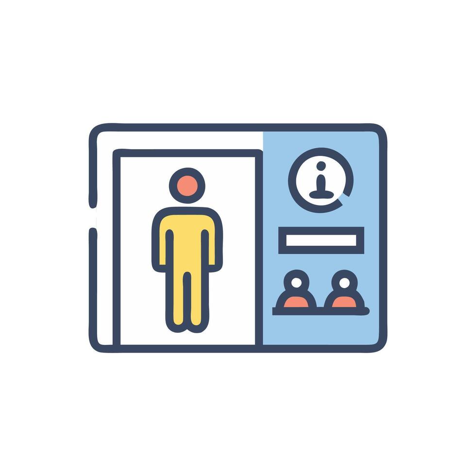 Innovative Passenger Information System Concept vector