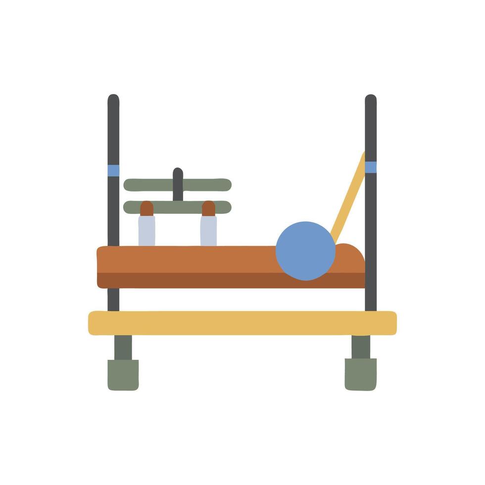 Creative Pilates Reformer Graphic vector