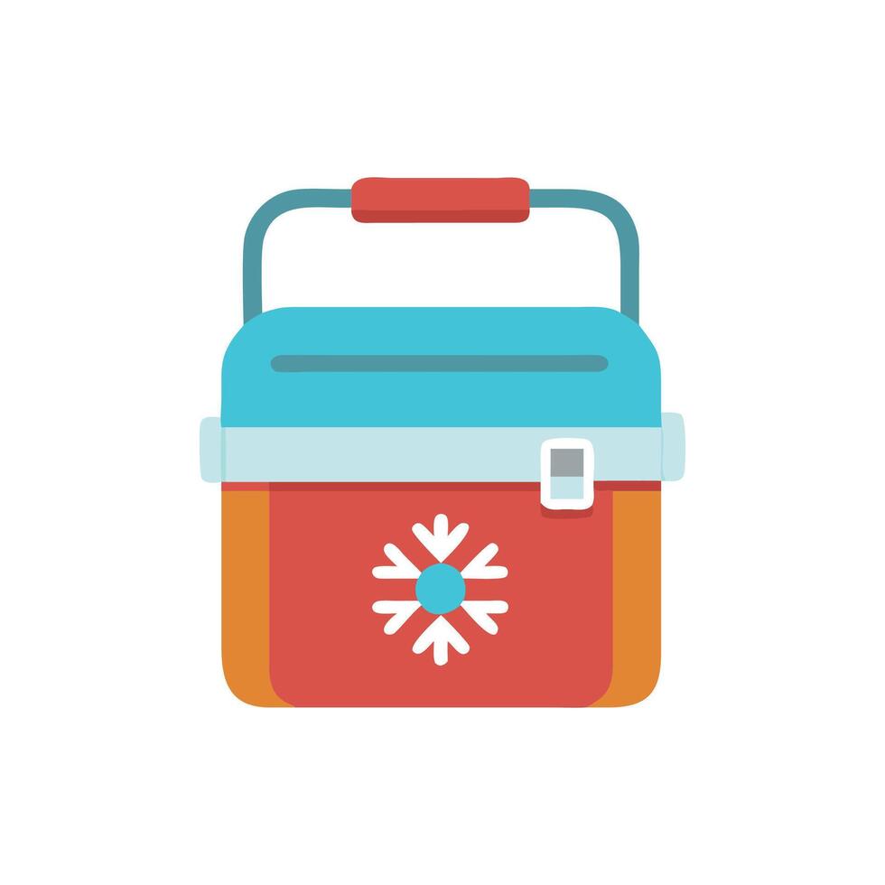 Dynamic Portable Mini Fridge Illustration vector