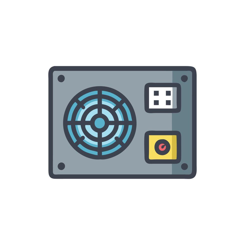 Innovative Power Supply Unit Concept vector