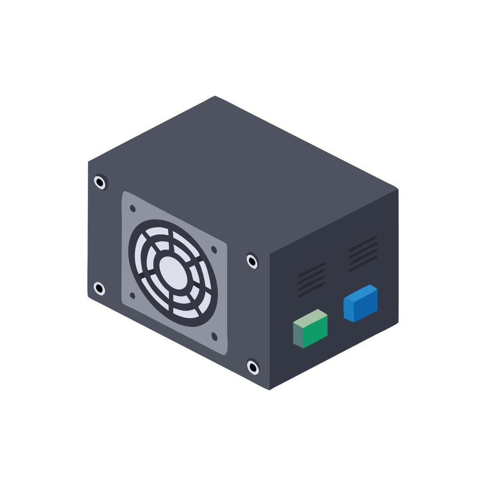 Creative Power Supply Unit Graphic vector