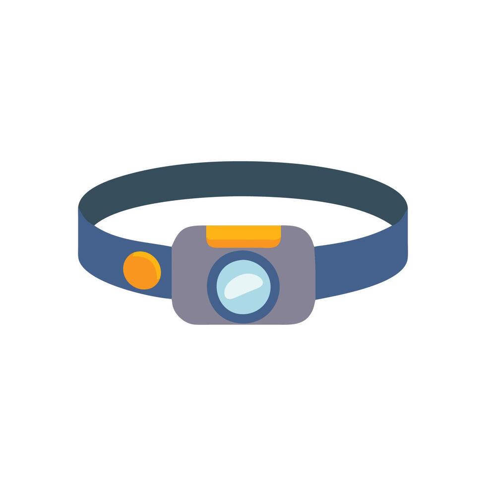 Dynamic Rechargeable Headlamp Illustration vector