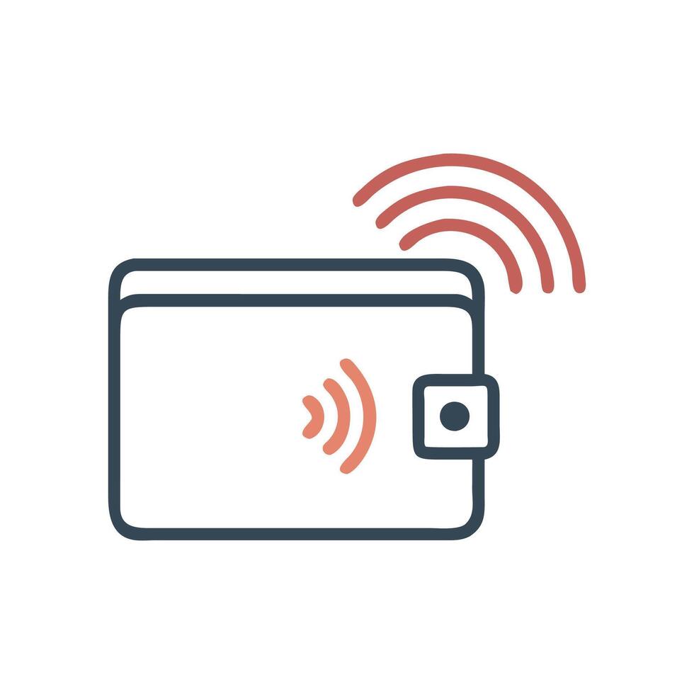 Dynamic RFIDBlocking Wallet Illustration vector