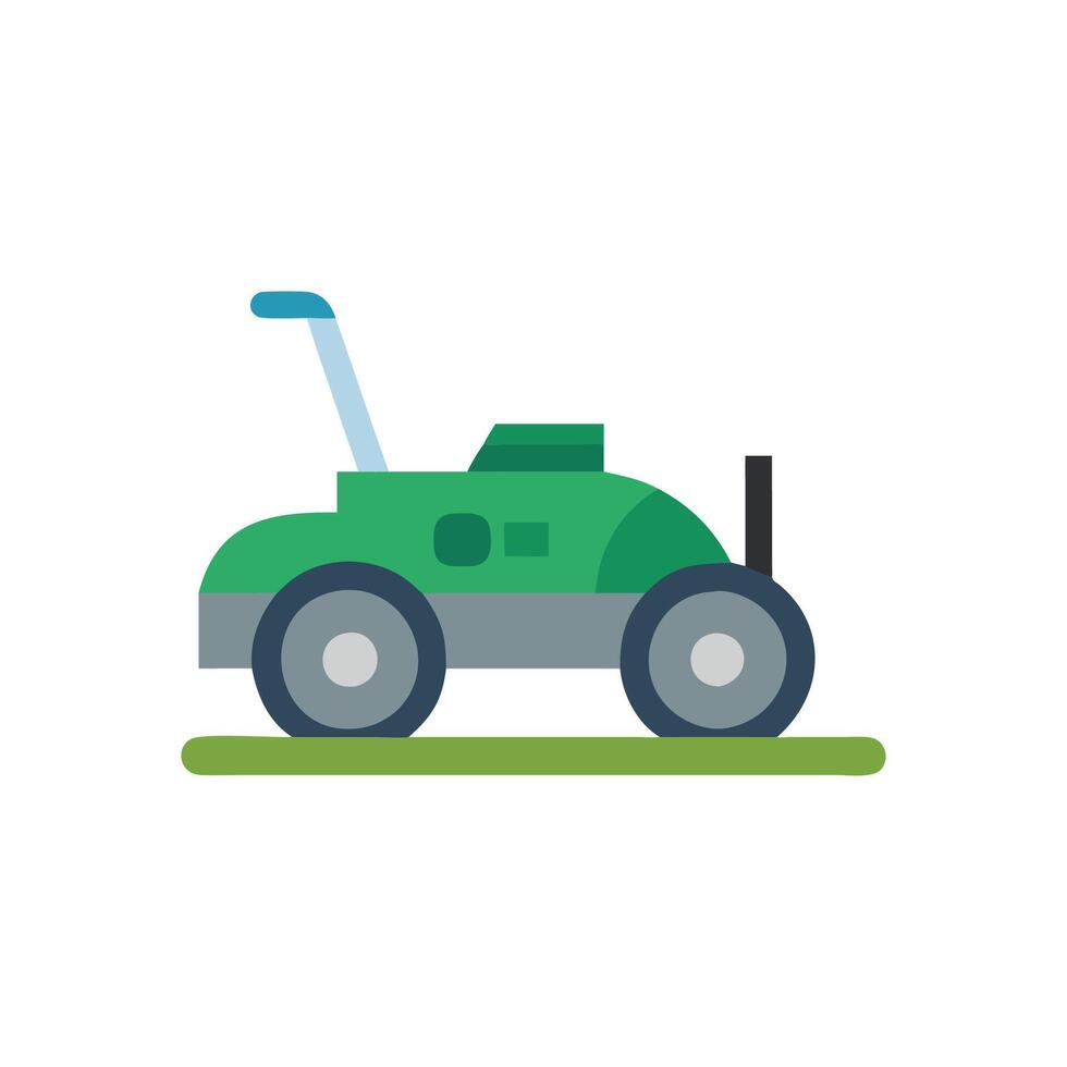 Advanced Robot Lawn Mower Design vector