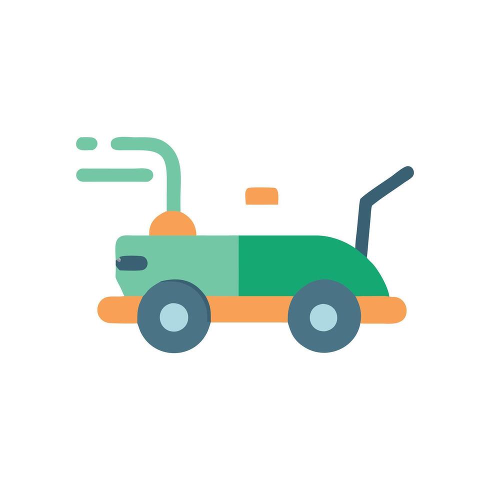 Innovative Robot Lawn Mower Concept vector