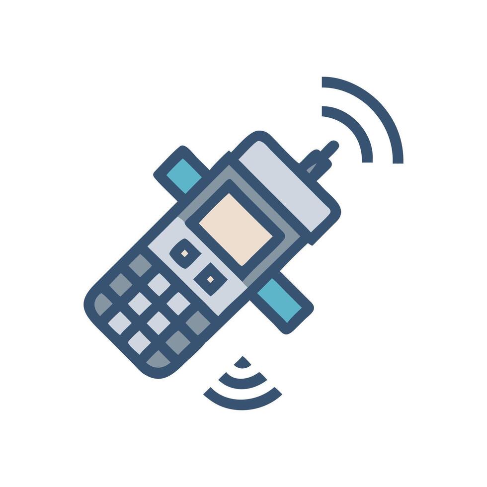 Dynamic Satellite Phone Icon for Services vector