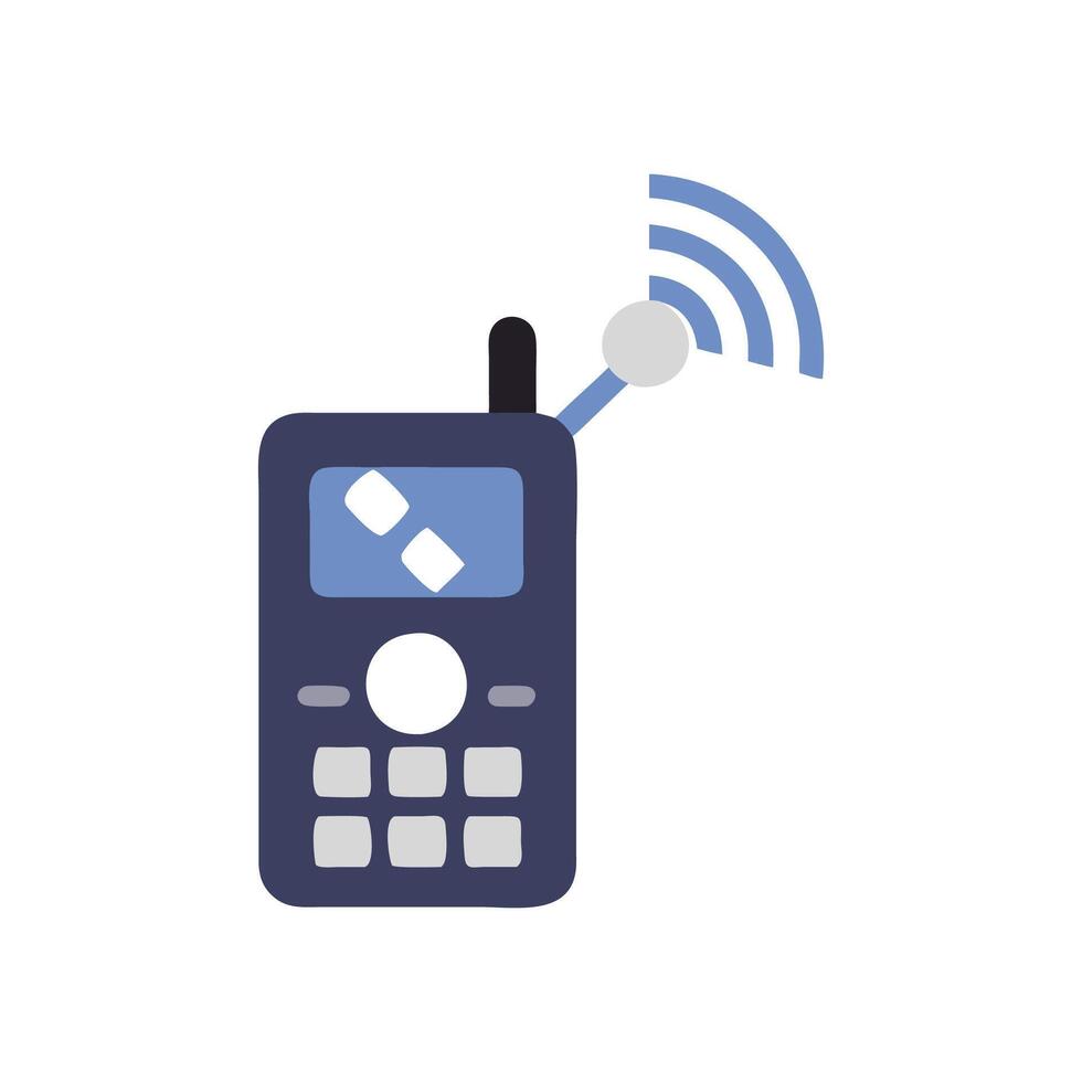 Versatile Satellite Phone Icon for Travel vector