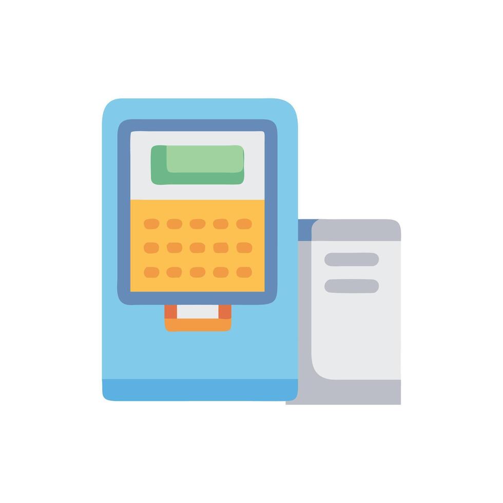 Innovative SelfCheckout Machine Concept vector