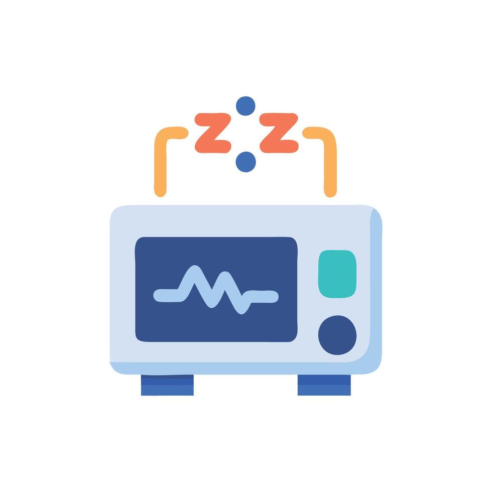 Accurate Sleep Monitor Design vector