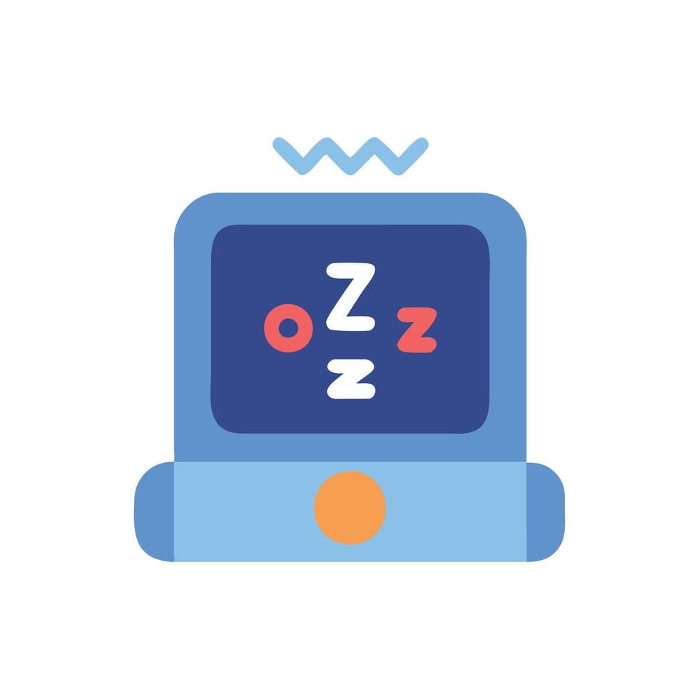 Creative Sleep Monitor Graphic vector
