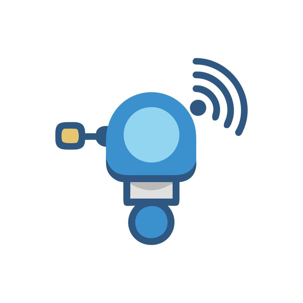 Functional Smart Bike Bell Graphic vector