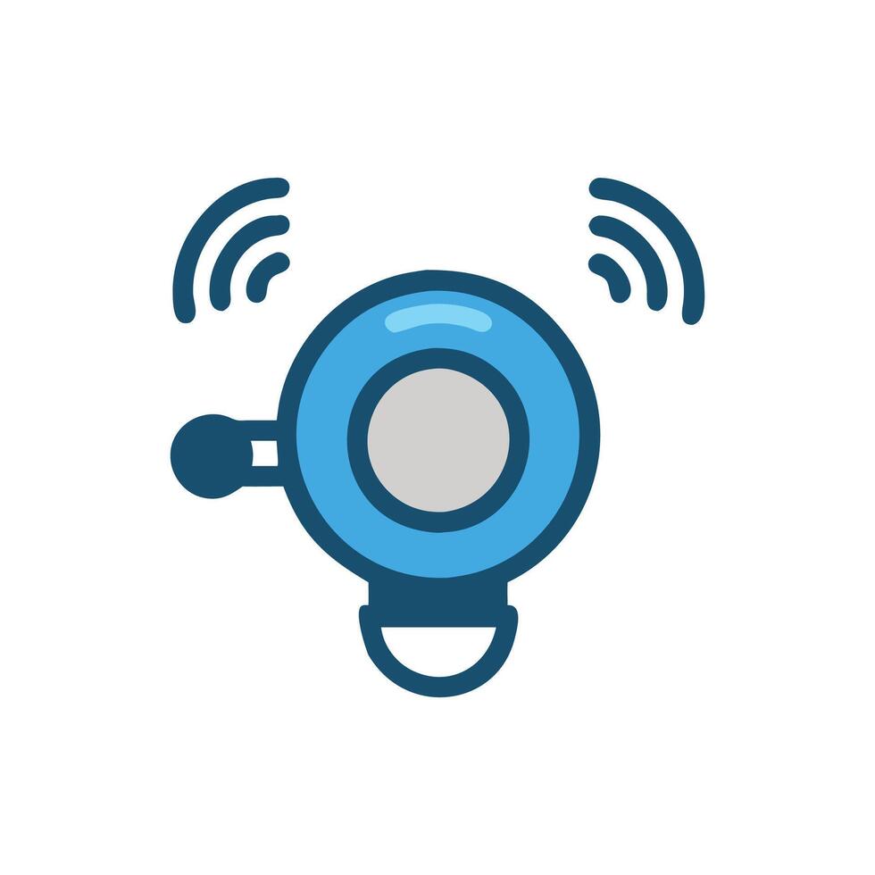 Innovative Smart Bike Bell Concept vector