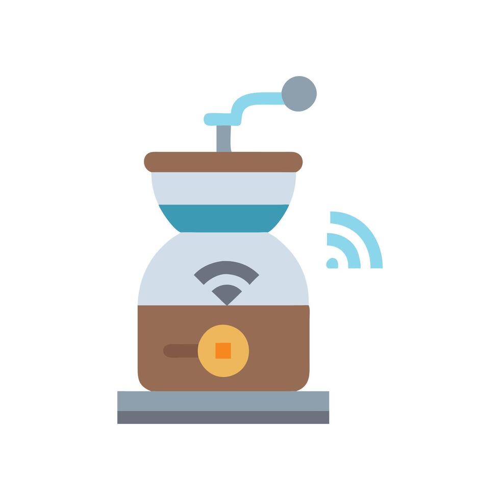 Creative Smart Coffee Grinder Graphic vector