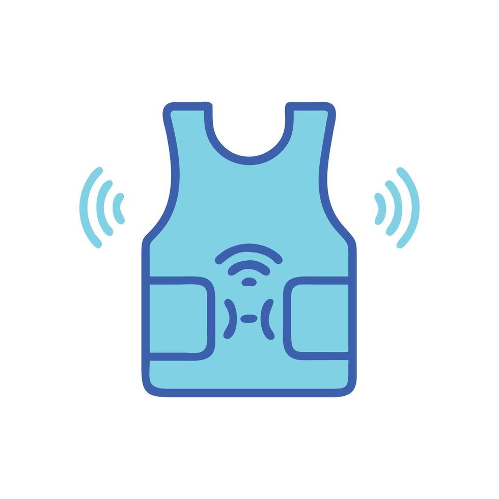 Dynamic Smart Cooling Vest Illustration vector